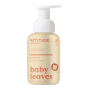 Attitude Baby Leaves putas matu un ķermeņa mazgāšanai bērniem ar bumbieru nektāru, 295ml